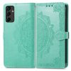 Peňaženkové puzdro Embossing Pattern Mandala Flower modré – Samsung Galaxy A14 4G/5G | Lacné Kryty Lacné Kryty | Peňaženkové puzdro Embossing Pattern Mandala Flower modré – Samsung Galaxy A14 4G/5G | Lacné Kryty