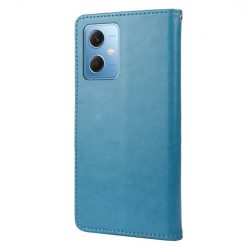 Peňaženkové puzdro Embossing Pattern Motýľ a kvet modré – Xiaomi Redmi Note 12 Pro | Lacné Kryty Lacné Kryty | Peňaženkové puzdro Embossing Pattern Motýľ a kvet modré – Xiaomi Redmi Note 12 Pro | Lacné Kryty