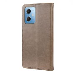 Peňaženkové puzdro Embossing Pattern Motýľ a kvet sivé – Xiaomi Redmi Note 12 5G | Lacné Kryty Lacné Kryty | Peňaženkové puzdro Embossing Pattern Motýľ a kvet sivé – Xiaomi Redmi Note 12 5G | Lacné Kryty