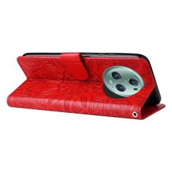 Lacné Kryty | Peňaženkové puzdro Embossing Pattern Slnečnica červené – Honor Magic 5 Pro 5G | Lacné Kryty