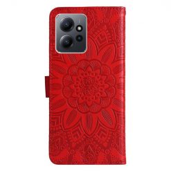 Peňaženkové puzdro Embossing Pattern Slnečnica červené – Xiaomi Redmi Note 12 (4G) | Lacné Kryty Lacné Kryty | Peňaženkové puzdro Embossing Pattern Slnečnica červené – Xiaomi Redmi Note 12 (4G) | Lacné Kryty