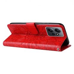 Peňaženkové puzdro Embossing Pattern Slnečnica červené – Xiaomi Redmi Note 12 (4G) | Lacné Kryty Lacné Kryty | Peňaženkové puzdro Embossing Pattern Slnečnica červené – Xiaomi Redmi Note 12 (4G) | Lacné Kryty