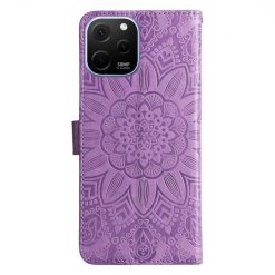 Peňaženkové puzdro Embossing Pattern Slnečnica fialové – Huawei Nova Y61 | Lacné Kryty Lacné Kryty | Peňaženkové puzdro Embossing Pattern Slnečnica fialové – Huawei Nova Y61 | Lacné Kryty