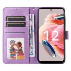 Peňaženkové puzdro Embossing Pattern Slnečnica fialové – Xiaomi Redmi Note 12 (4G) | Lacné Kryty Lacné Kryty | Peňaženkové puzdro Embossing Pattern Slnečnica fialové – Xiaomi Redmi Note 12 (4G) | Lacné Kryty