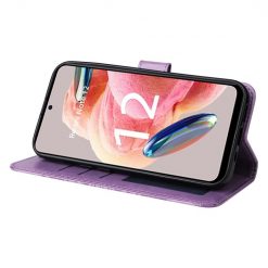 Peňaženkové puzdro Embossing Pattern Slnečnica fialové – Xiaomi Redmi Note 12 (4G) | Lacné Kryty Lacné Kryty | Peňaženkové puzdro Embossing Pattern Slnečnica fialové – Xiaomi Redmi Note 12 (4G) | Lacné Kryty