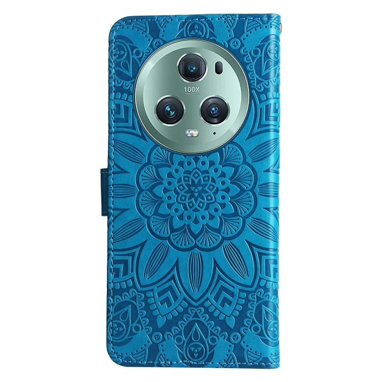 Peňaženkové puzdro Embossing Pattern Slnečnica modré – Honor Magic 5 Pro 5G | Lacné Kryty Lacné Kryty | Peňaženkové puzdro Embossing Pattern Slnečnica modré – Honor Magic 5 Pro 5G | Lacné Kryty