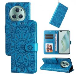 Peňaženkové puzdro Embossing Pattern Slnečnica modré – Honor Magic 5 Pro 5G | Lacné Kryty Lacné Kryty | Peňaženkové puzdro Embossing Pattern Slnečnica modré – Honor Magic 5 Pro 5G | Lacné Kryty