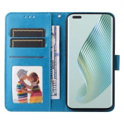 Peňaženkové puzdro Embossing Pattern Slnečnica modré – Honor Magic 5 Pro 5G | Lacné Kryty Lacné Kryty | Peňaženkové puzdro Embossing Pattern Slnečnica modré – Honor Magic 5 Pro 5G | Lacné Kryty