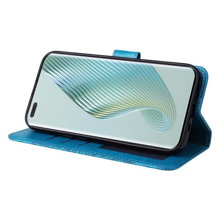 Peňaženkové puzdro Embossing Pattern Slnečnica modré – Honor Magic 5 Pro 5G | Lacné Kryty Lacné Kryty | Peňaženkové puzdro Embossing Pattern Slnečnica modré – Honor Magic 5 Pro 5G | Lacné Kryty