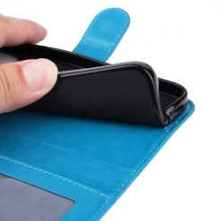 Peňaženkové puzdro Embossing Pattern Slnečnica modré – Samsung Galaxy A14 4G/5G | Lacné Kryty Lacné Kryty | Peňaženkové puzdro Embossing Pattern Slnečnica modré – Samsung Galaxy A14 4G/5G | Lacné Kryty