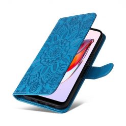 Peňaženkové puzdro Embossing Pattern Slnečnica modré – Xiaomi Redmi 12C | Lacné Kryty Lacné Kryty | Peňaženkové puzdro Embossing Pattern Slnečnica modré – Xiaomi Redmi 12C | Lacné Kryty