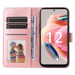Peňaženkové puzdro Embossing Pattern Slnečnica ružové – Xiaomi Redmi Note 12 (4G) | Lacné Kryty Lacné Kryty | Peňaženkové puzdro Embossing Pattern Slnečnica ružové – Xiaomi Redmi Note 12 (4G) | Lacné Kryty