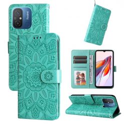 Peňaženkové puzdro Embossing Pattern Slnečnica zelené – Xiaomi Redmi 12C | Lacné Kryty Lacné Kryty | Peňaženkové puzdro Embossing Pattern Slnečnica zelené – Xiaomi Redmi 12C | Lacné Kryty
