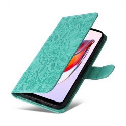 Peňaženkové puzdro Embossing Pattern Slnečnica zelené – Xiaomi Redmi 12C | Lacné Kryty Lacné Kryty | Peňaženkové puzdro Embossing Pattern Slnečnica zelené – Xiaomi Redmi 12C | Lacné Kryty