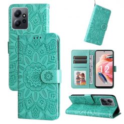 Peňaženkové puzdro Embossing Pattern Slnečnica zelené – Xiaomi Redmi Note 12 (4G) | Lacné Kryty Lacné Kryty | Peňaženkové puzdro Embossing Pattern Slnečnica zelené – Xiaomi Redmi Note 12 (4G) | Lacné Kryty