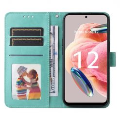 Peňaženkové puzdro Embossing Pattern Slnečnica zelené – Xiaomi Redmi Note 12 (4G) | Lacné Kryty Lacné Kryty | Peňaženkové puzdro Embossing Pattern Slnečnica zelené – Xiaomi Redmi Note 12 (4G) | Lacné Kryty