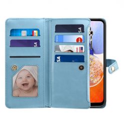 Lacné Kryty | Peňaženkové puzdro Eseble Star Wallet case modré – Samsung Galaxy A14 4G/5G | Lacné Kryty