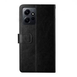 Lacné Kryty | Peňaženkové puzdro Geometric Pattern case čierne – Xiaomi Redmi Note 12 (4G) | Lacné Kryty