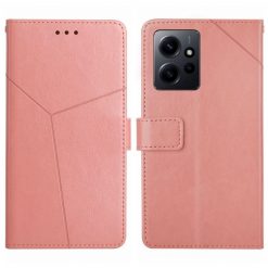 Lacné Kryty | Peňaženkové puzdro Geometric Pattern case ružové – Xiaomi Redmi Note 12 (4G) | Lacné Kryty