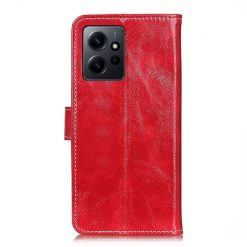 Lacné Kryty | Peňaženkové puzdro Grand case červené – Xiaomi Redmi Note 12 (4G) | Lacné Kryty