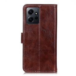 Lacné Kryty | Peňaženkové puzdro Grand case hnedé – Xiaomi Redmi Note 12 (4G) | Lacné Kryty