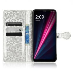Peňaženkové puzdro Honeycomb Dot Texture Case strieborné – T Phone Pro / T Phone Pro (2023) | Lacné Kryty Lacné Kryty | Peňaženkové puzdro Honeycomb Dot Texture Case strieborné – T Phone Pro / T Phone Pro (2023) | Lacné Kryty
