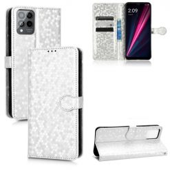 Peňaženkové puzdro Honeycomb Dot Texture Case strieborné – T Phone Pro / T Phone Pro (2023) | Lacné Kryty Lacné Kryty | Peňaženkové puzdro Honeycomb Dot Texture Case strieborné – T Phone Pro / T Phone Pro (2023) | Lacné Kryty