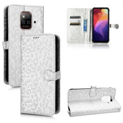 Peňaženkové puzdro Honeycomb Dot Texture Case strieborné – Ulefone Power Armor 14 / 14 Pro | Lacné Kryty Lacné Kryty | Peňaženkové puzdro Honeycomb Dot Texture Case strieborné – Ulefone Power Armor 14 / 14 Pro | Lacné Kryty