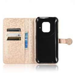 Peňaženkové puzdro Honeycomb Dot Texture Case zlaté – Ulefone Power Armor 14 / 14 Pro | Lacné Kryty Lacné Kryty | Peňaženkové puzdro Honeycomb Dot Texture Case zlaté – Ulefone Power Armor 14 / 14 Pro | Lacné Kryty