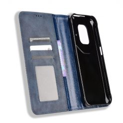 Lacné Kryty | Peňaženkové puzdro Retro Leather modré – Ulefone Power Armor 14 / 14 Pro | Lacné Kryty