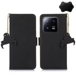 Lacné Kryty | Peňaženkové puzdro RFID Leather case čierne – Xiaomi 13 Pro | Lacné Kryty