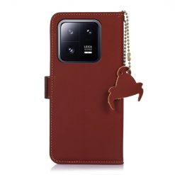 Lacné Kryty | Peňaženkové puzdro RFID Leather case hnedé – Xiaomi 13 Pro | Lacné Kryty