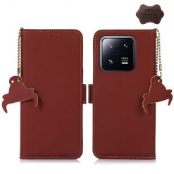 Lacné Kryty | Peňaženkové puzdro RFID Leather case hnedé – Xiaomi 13 Pro | Lacné Kryty