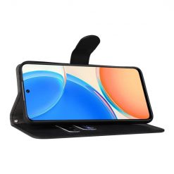Lacné Kryty | Peňaženkové puzdro Solid čierne – Honor X8 | Lacné Kryty