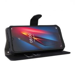 Lacné Kryty | Peňaženkové puzdro Solid čierne – Ulefone Armor 8 / 8 Pro | Lacné Kryty