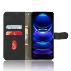 Lacné Kryty | Peňaženkové puzdro Solid čierne – Xiaomi Redmi Note 12 Pro+ (12 Pro Plus) | Lacné Kryty