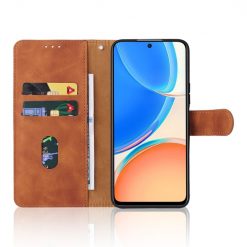 Peňaženkové puzdro Solid hnedé – Honor X8 | Lacné Kryty Lacné Kryty | Peňaženkové puzdro Solid hnedé – Honor X8 | Lacné Kryty