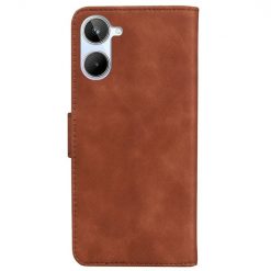 Lacné Kryty | Peňaženkové puzdro Solid hnedé – Realme 10 | Lacné Kryty