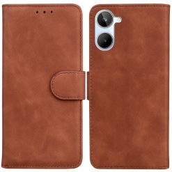 Lacné Kryty | Peňaženkové puzdro Solid hnedé – Realme 10 | Lacné Kryty