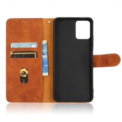 Lacné Kryty | Peňaženkové puzdro Solid hnedé – T Phone Pro / T Phone Pro (2023) | Lacné Kryty