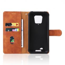 Lacné Kryty | Peňaženkové puzdro Solid hnedé – Ulefone Armor 8 / 8 Pro | Lacné Kryty