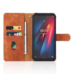 Lacné Kryty | Peňaženkové puzdro Solid hnedé – Ulefone Armor 8 / 8 Pro | Lacné Kryty
