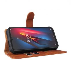Lacné Kryty | Peňaženkové puzdro Solid hnedé – Ulefone Armor 8 / 8 Pro | Lacné Kryty