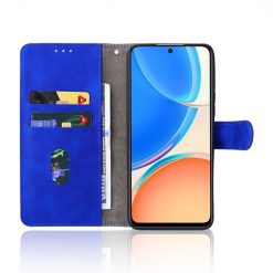 Peňaženkové puzdro Solid modré – Honor X8 | Lacné Kryty Lacné Kryty | Peňaženkové puzdro Solid modré – Honor X8 | Lacné Kryty