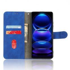 Lacné Kryty | Peňaženkové puzdro Solid modré – Xiaomi Redmi Note 12 Pro+ (12 Pro Plus) | Lacné Kryty