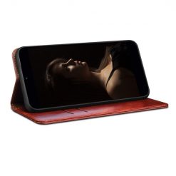 Lacné Kryty | Peňaženkové puzdro Wax case hnedé – Vivo X90 Pro | Lacné Kryty