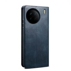 Peňaženkové puzdro Wax case modré – Vivo X90 Pro | Lacné Kryty Lacné Kryty | Peňaženkové puzdro Wax case modré – Vivo X90 Pro | Lacné Kryty