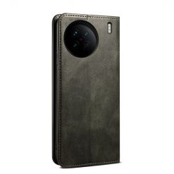 Lacné Kryty | Peňaženkové puzdro Wax case zelené – Vivo X90 Pro | Lacné Kryty
