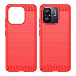Lacné Kryty | Zadný kryt Carbon červený – Xiaomi Redmi 12C | Lacné Kryty