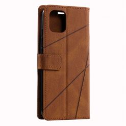 Lacné Kryty | Knižkové puzdro Rhombus hnedé – Xiaomi Redmi A1 / A2 | Lacné Kryty